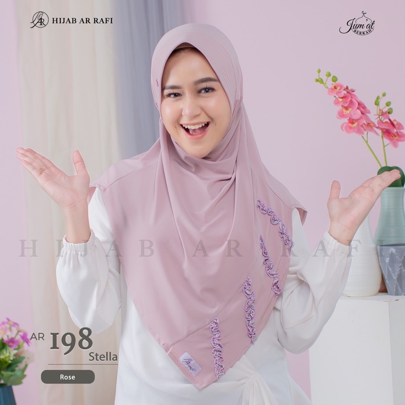 TERLARIS ✔️Hijab arrafi AR 198 hijab instan | INAYAHHIJAB-Rose