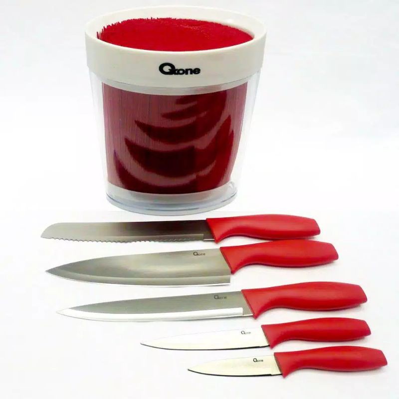 Oxone Ox-906 Pisau Set Knife Dapur Pemotong Alat Potong Daging Buah Makanan Tempatnya Wadah Ox 906