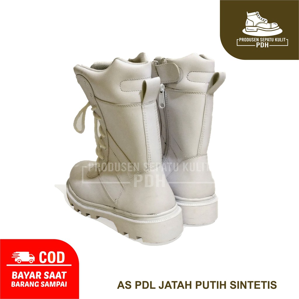 SEPATU PDL JATAH PUTIH POLRI 2021 PRODUKSI MOJOKERTO TERLARIS TERMURAH BISA COD/BAYAR DI TEMPAT