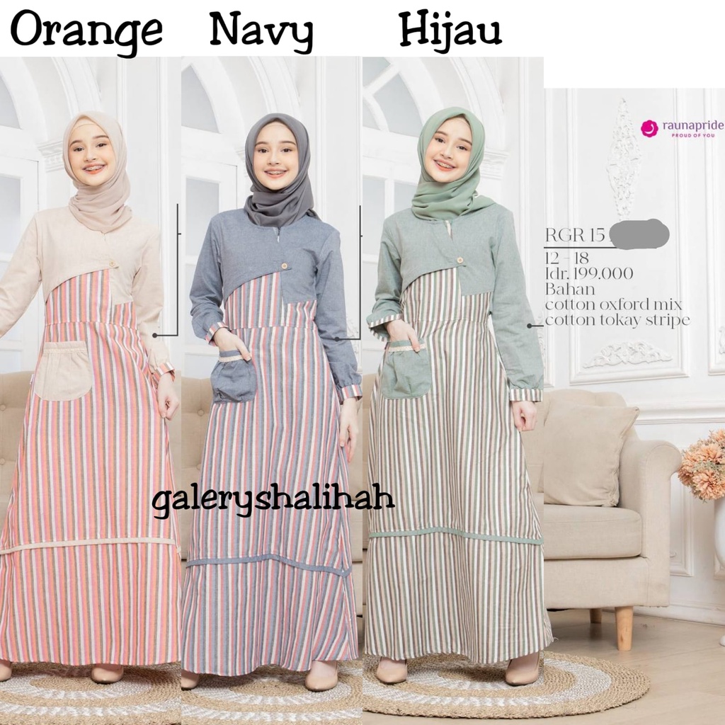 Gamis Remaja Rauna RGR 15 / Fashion Muslim