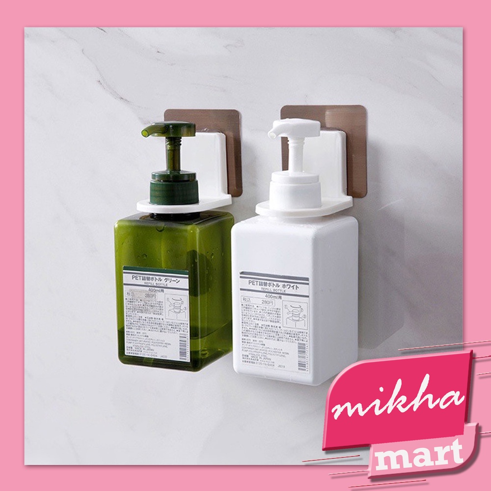 Gantungan Botol Sabun Shampoo Holder Hook Gantungan Dinding Kamar Mandi Serbaguna - MIKHAMART