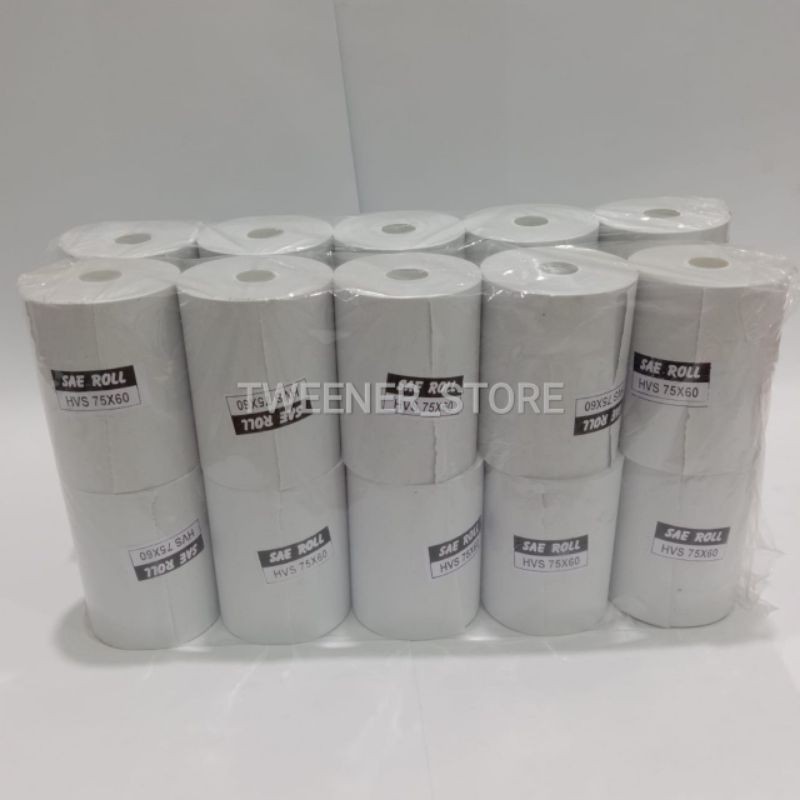 

Kertas Struk Kasir 1 ply 75x60