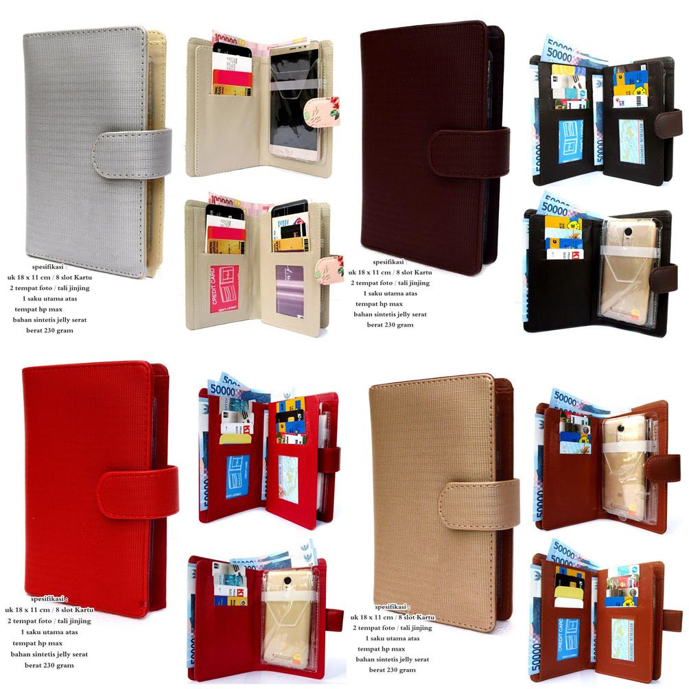 grosir dompet hp wanita Poket kulit gradasi murah