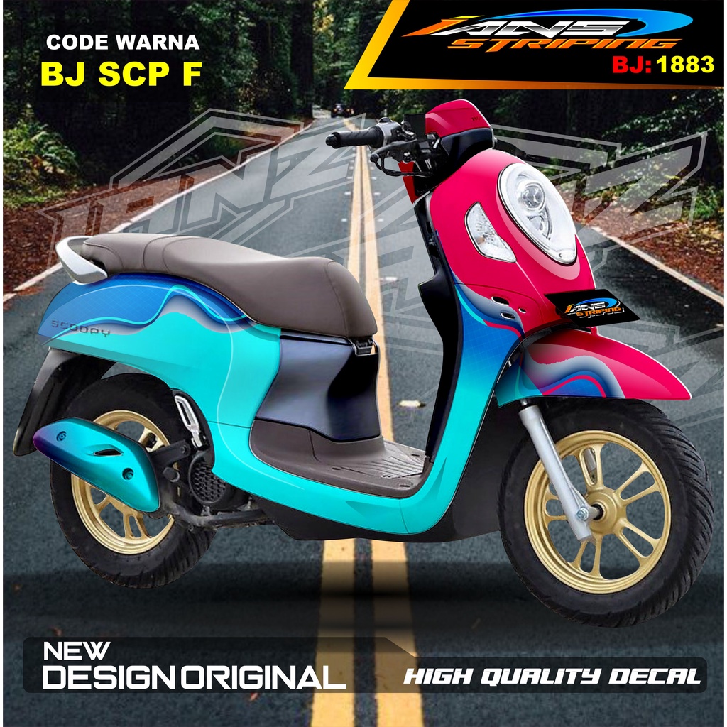 STICKER DECAL FULL BODY SCOOPY / STICKER ALL NEW SCOOPY / STIKER FULL BODY SCOOPY TERMURAH / STIKER MOTOR SCOOPY / STIKER MOTOR