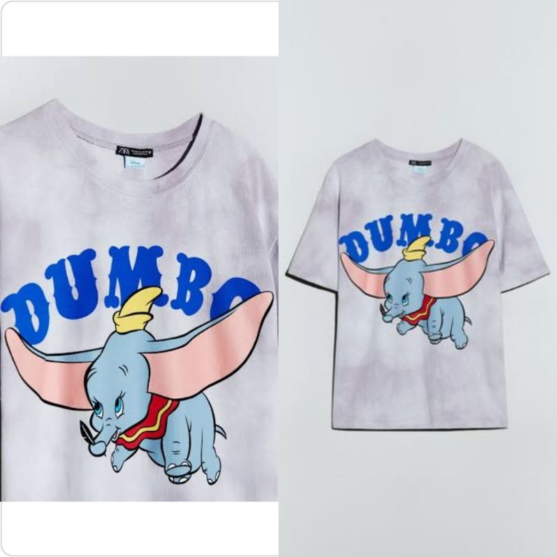 Zara Dumbo Disney Tie Dye T-Shirt 100% Original