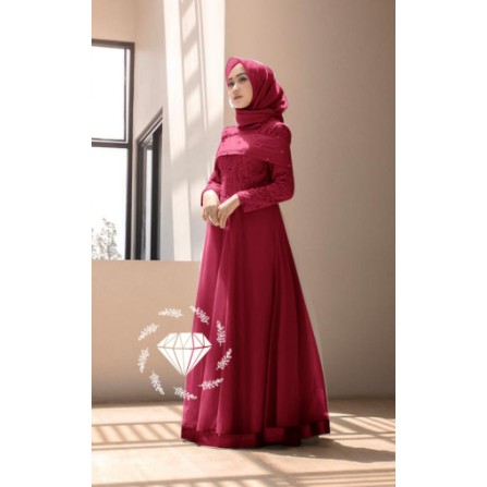 GAMIS SYAR'I WANITA GAMIS MUSLIMAH LEBARAN OOTD BAJU LEBARAN