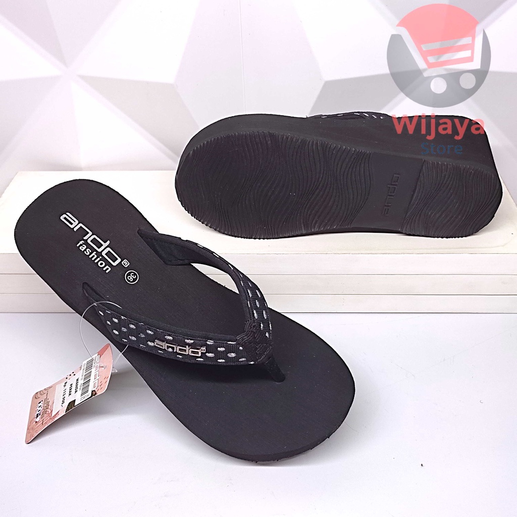 SANDAL WEDGES ANDO WANITA SENDAL TRENDY CEWEK PEREMPUAN WANDA SENORITA NOWELA