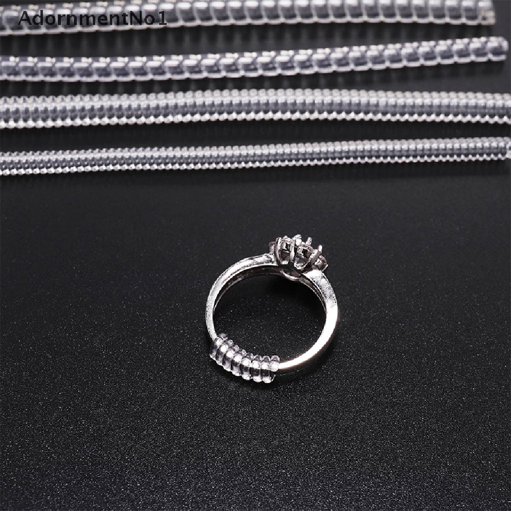 (AdornmentNo1) Tali Spiral Transparan Adjustable Untuk Menyesuaikan Ukuran Cincin