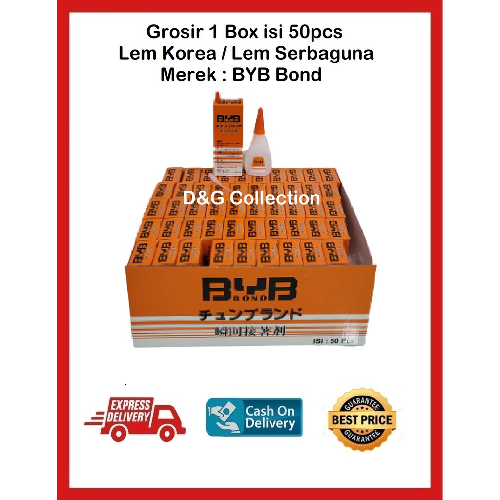 

LEM KOREA MURAH / LEM SERBAGUNA GROSIR 1 BOX 50 PCS