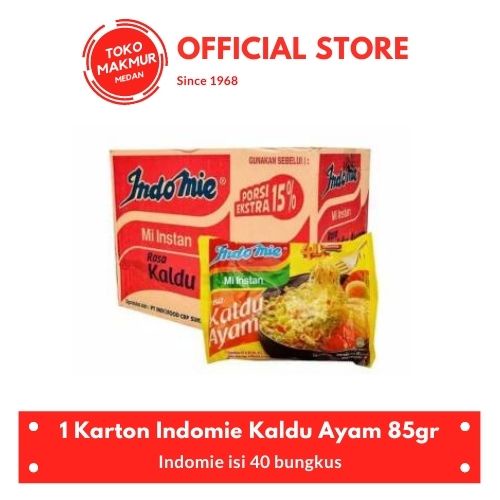 1 KARTON INDOMIE KALDU AYAM 85GR ISI 40PCS