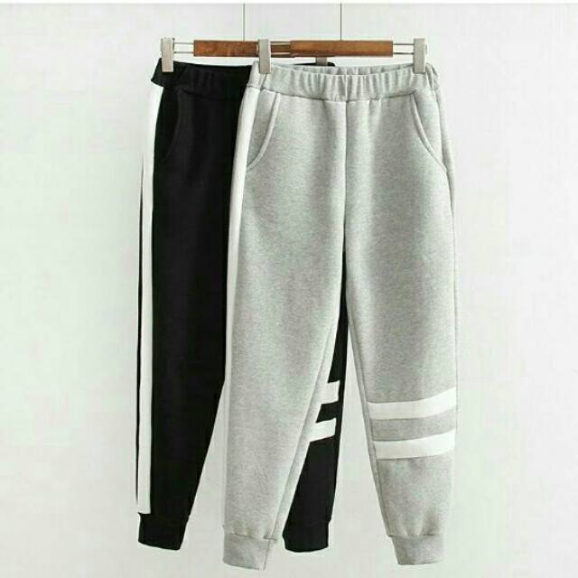 Celana stripes jogger