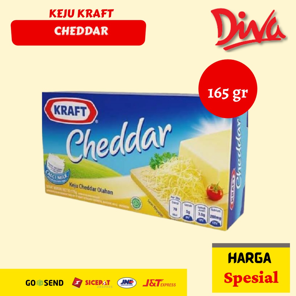 

[165gr] Keju Kraft Cheddar - Keju Parut