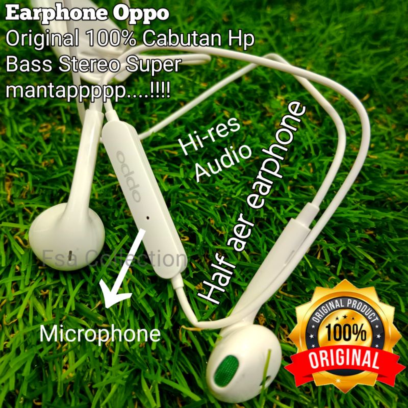 100% ORI HEADSET OPPO ORIGINAL EARPHONE OPPO PREMIUM QUALITY RENO 4 RENO 5 A33 A53 A54 A52