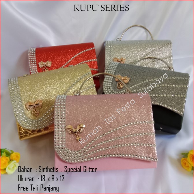Tas Cewek,Tas Clutch,Tas Seserahan,KUPU MERAH Muda_PINK
