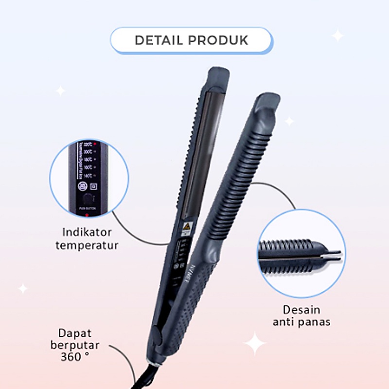 **COD SISIR CATOK ION PANAS PELURUS RAMBUT 2IN1 MUDAH Fast Hair Straightener sisir Alat   Catokan rambut murah original
