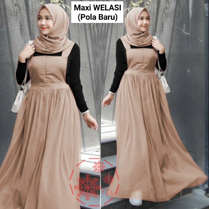 MX WELASI Busana muslim wanita Baju muslim Dress muslim wanita modis