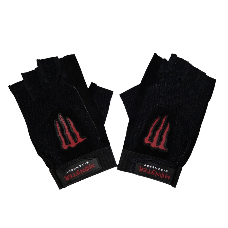 Sarung Tangan Motor Monster Energy HALF FINGER Murah/Sarung Tangan Motor Berkendara/Glove Bikers