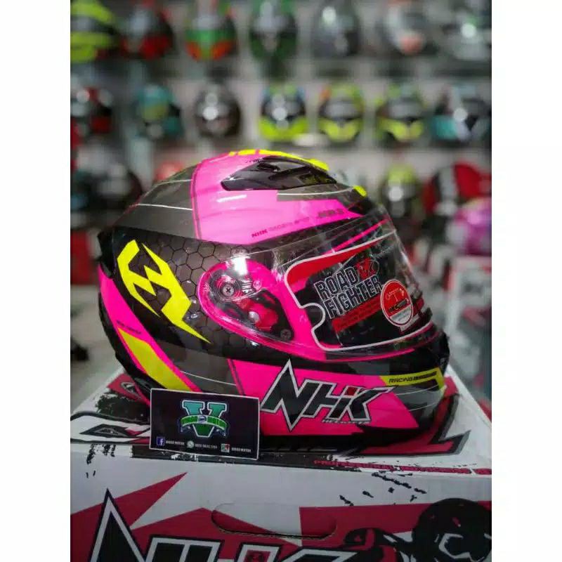 NHK HELM RX9 MOTIF NAVY PINK YELLOW FLUO NHK RX9 ORIGINAL TERMURAH