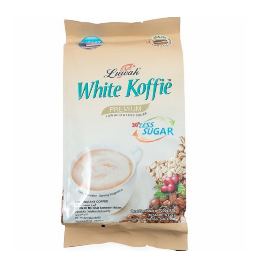 Luwak White Coffee Less Sugar 171 gram