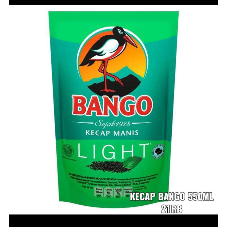 

Bango Kecap Manis Light 550 ml