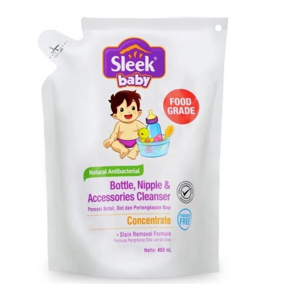 Sleek Cuci Botol / Bottle &amp;  Nipple Cleanser (450 ml)