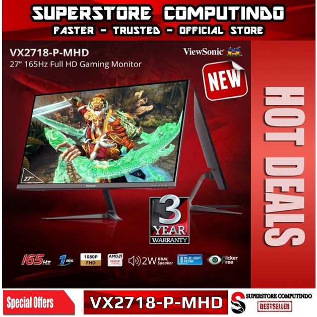 Monitor LED Viewsonic VX2718-P-MHD 27&quot;|165Hz|1ms|Free Sync