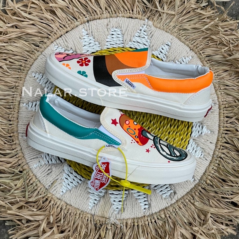 VANS SLIP ON X HIPPIE VASILY KANDINSKY || EXCLUSIVE RELEASE || IMPORT PRIA WANITA TERLARIS PREMIUM HIGHT QUALITY ||