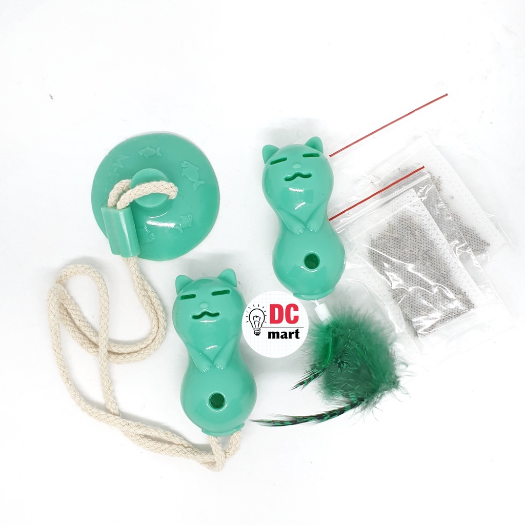 M-Pets TEMPO CAT TOY / Mainan Bulu untuk Hewan Kucing Interaktif Catnip
