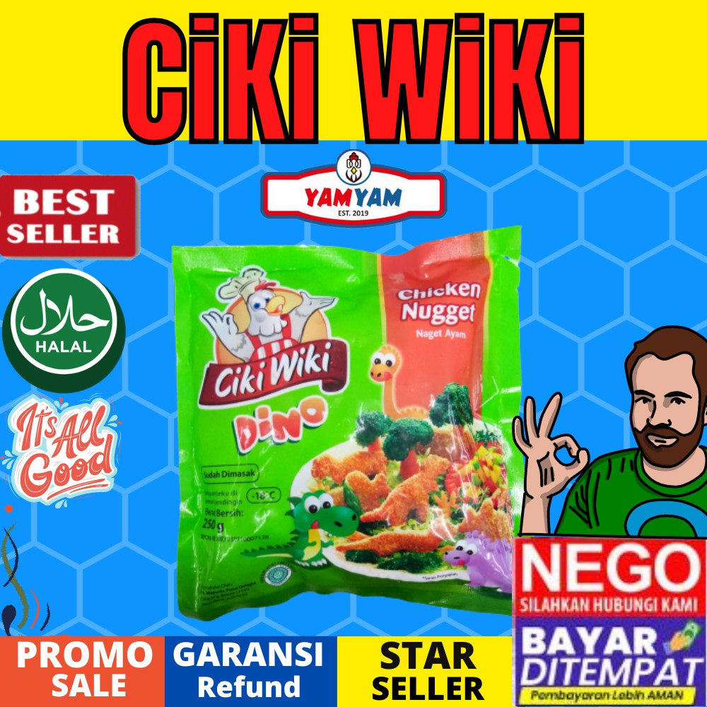 

CIKI WIKI NUGET NAGET 250gr 250 gram SUPER PREMIUM ASLI ORIGINAL HALAL Murah DEPOK BOGOR TANGSEL