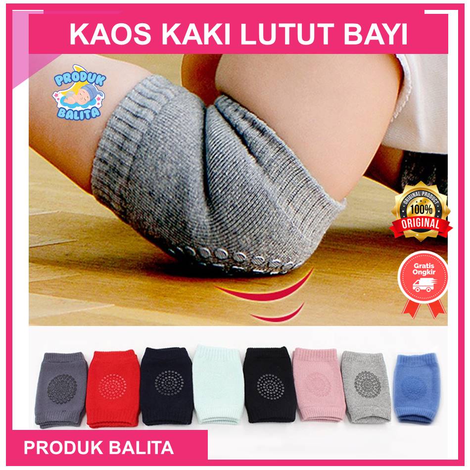 Kaos Kaki Lutut Bayi Anak Perempuan Laki-laki Kaos Kaki Bayi Anti Slip Pelindung Lutut Bayi Kneepad Knee Protector Kaos Kaki