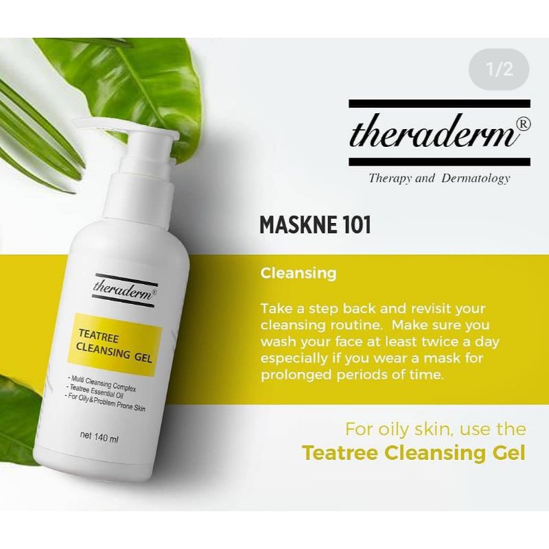 teatree cleansing gel. theraderm