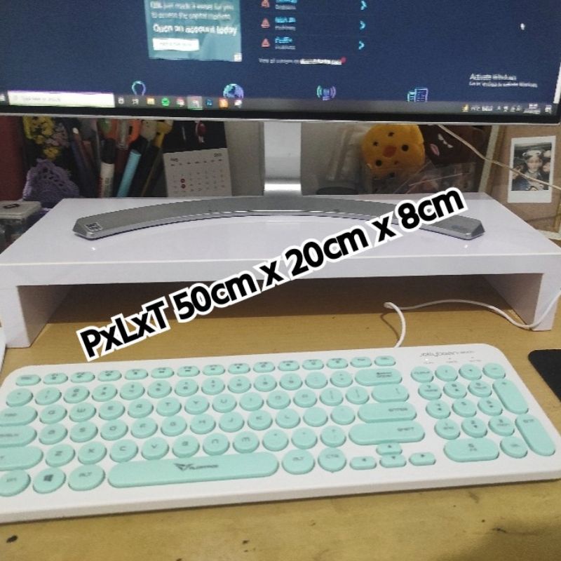 Stand Monitor Komputer Dudukan Monitor Stand Monitor Kayu Stand Monitor Pc Stand Laptop Kayu