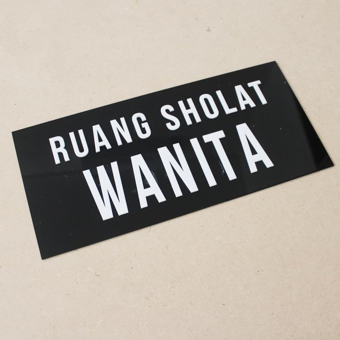 

Sign Acrylic Ruang Sholat Wanita | Acrylic Timbul Signage Keren