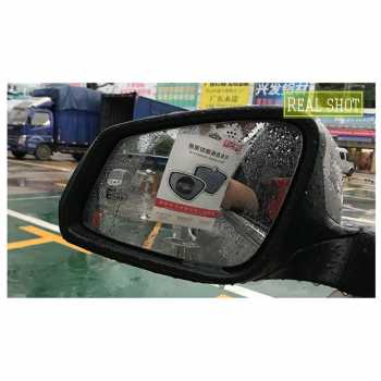 [2 PCS] Sticker Oval Kaca Spion Rainproof Waterproof / Stiker Kaca Spion Mobil Anti Air Sticker Spion Mobil Anti Air Embun Kabut Anti Fog Kaca Mobil / Talang Air Spion Mobil Anti Fog Kaca Spion Mobil / Stiker Kaca Mobil Waterproof Anti Air Gores Panas