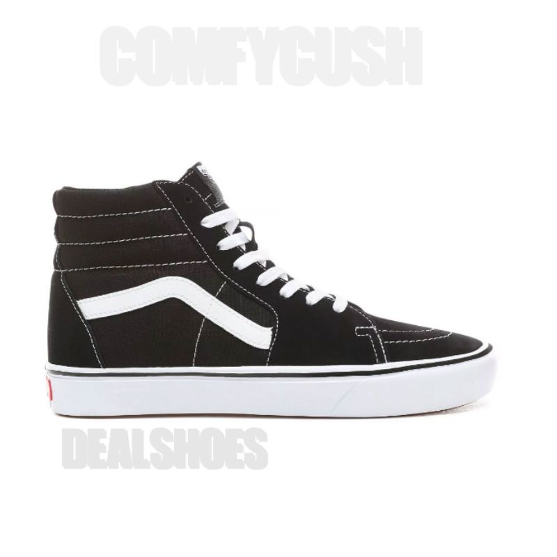 Vans Sk8 HI Comfycush Black True White Original BNIB 100% Free Paper Bag Vans