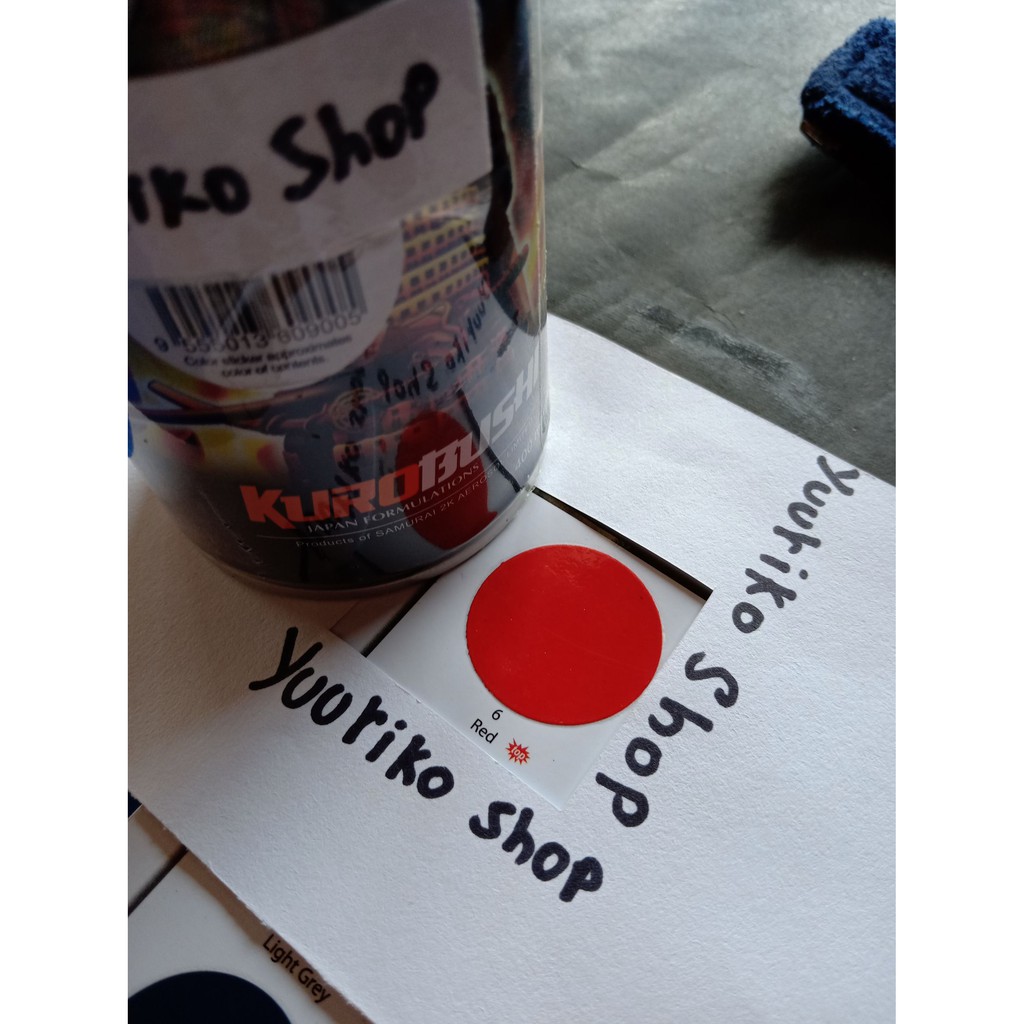 Pilok Samurai Cat Samurai Paint red 6 Cat Semprot merah muda