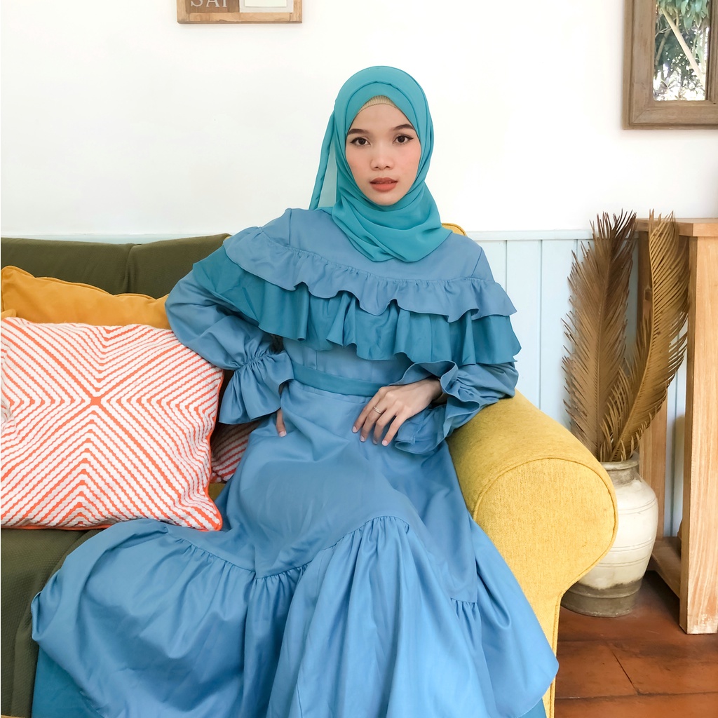 AURUM DRESS BYGIAGIO dress kondangan gaun akad simple gaun wedding pernikahan baju muslim putih gaun lamaran elegan pakaian wanita pesta elegan fashion korea dres lebaran cantik anggun mewah nyaman dipake gaun vintage fashion dress bahan katun toyobo adem