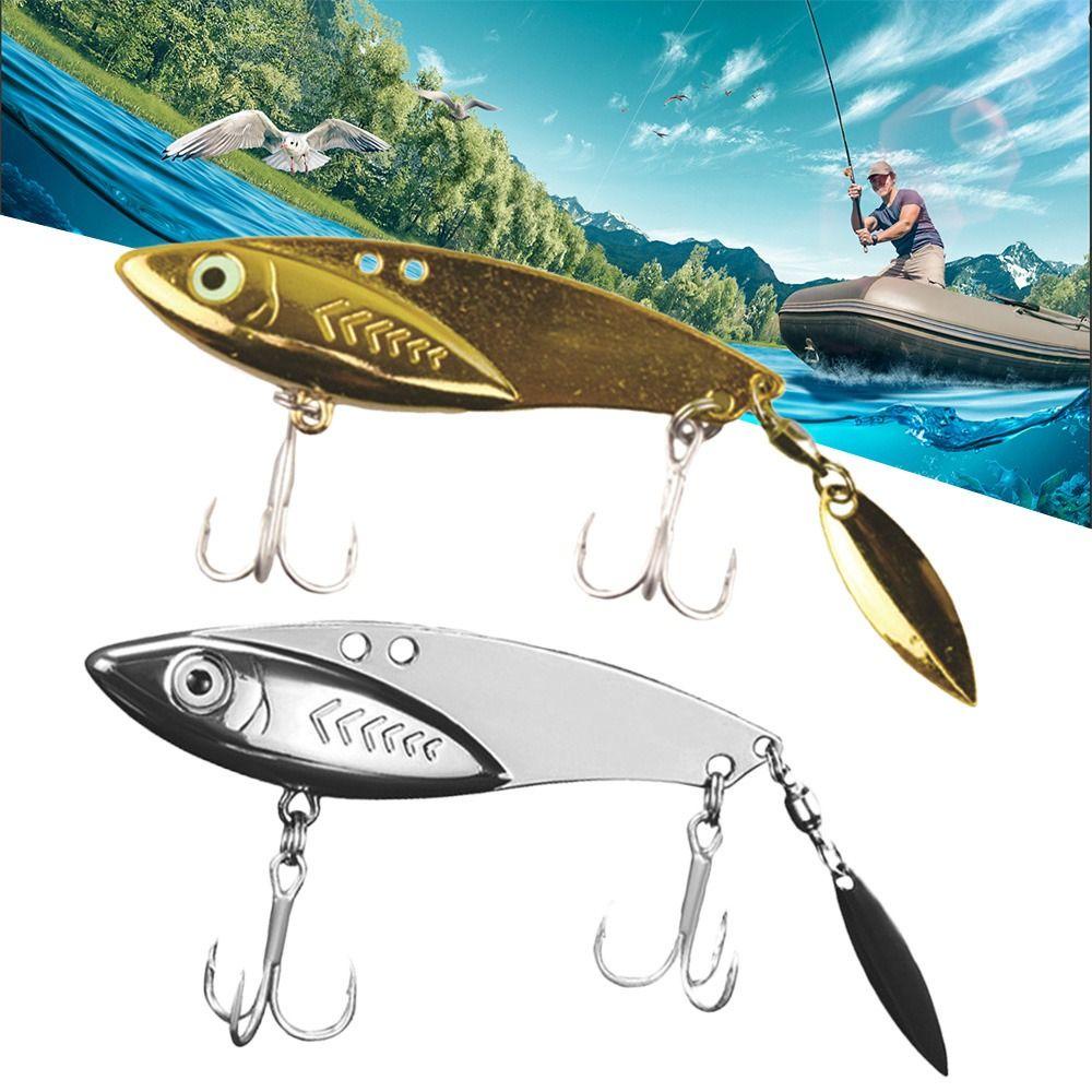 Top 2pcs Electroplate Metal Fishing Tenggelam Ikan Kecil Warna-Warni Memimpin Casting