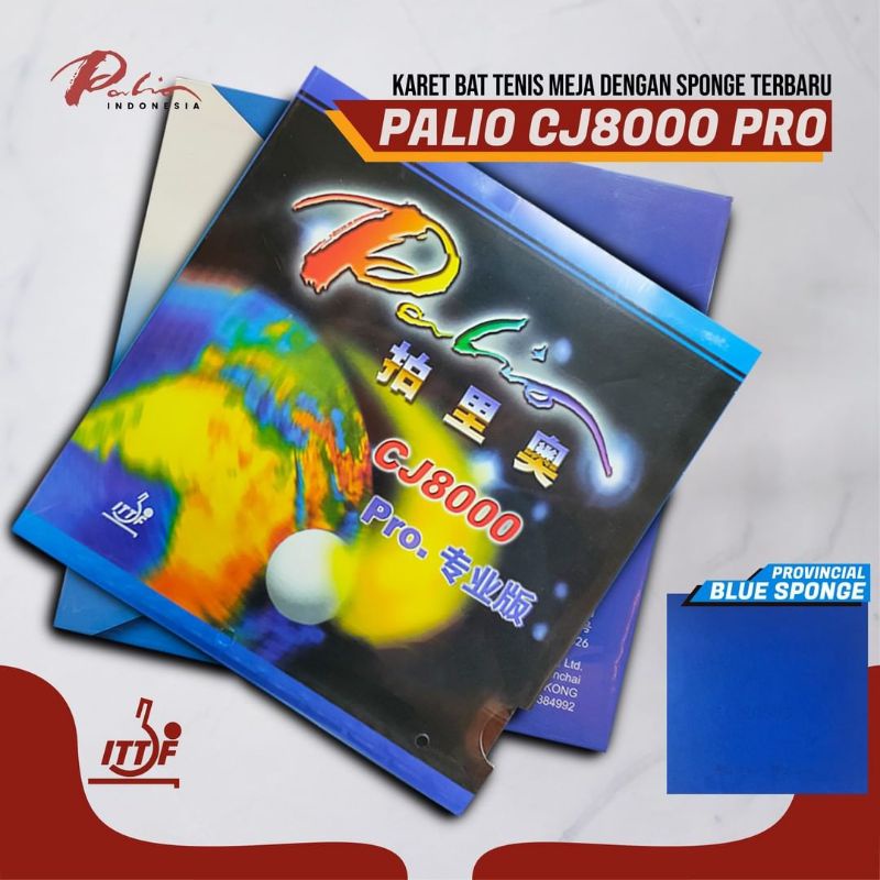 KARET TENIS MEJA PALIO CJ8000 PRO ORIGINAL