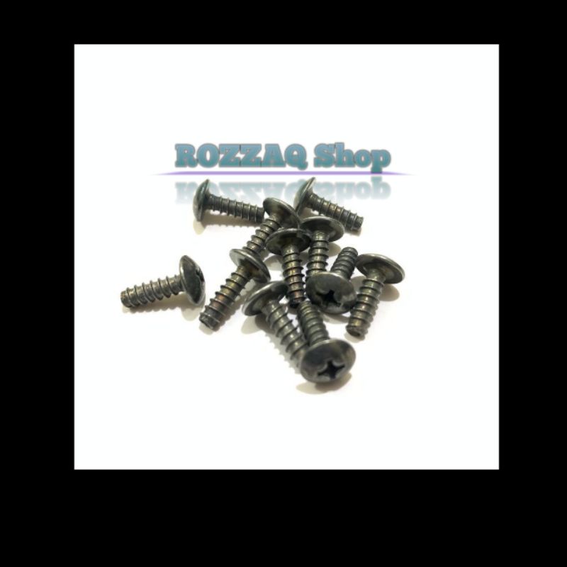 100 PCS Baut Body Honda 4x12 Beat pop fi street Vario karbu Scoopy Spacy Genio.