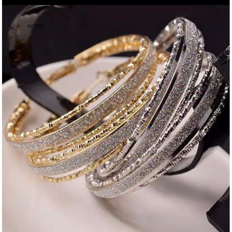 Anting Bulat Anting Pesta Anting Bulat Wanita Korea Anting Vintage Anting Bohemian