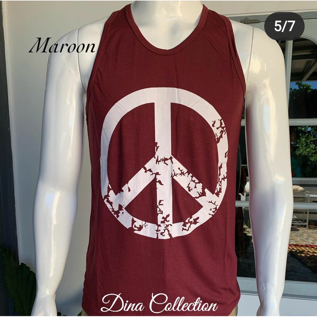 Baju Singlet Peace Kaos Oblong Bali