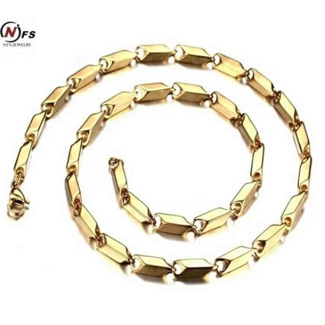 Kalung Titanium Padi Gold Super Big Size