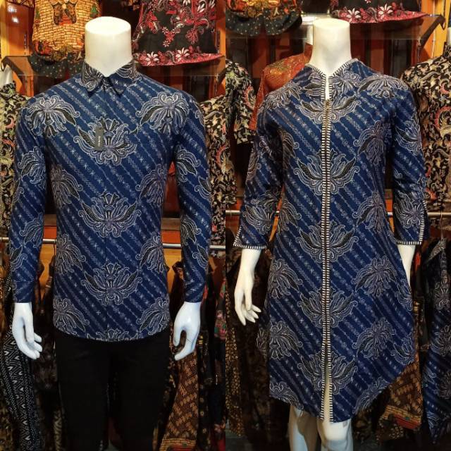 New Kemeja Batik Slimfit exclusive original butik Atasan batik Baju Batik Couple M L XL XXL XXXL