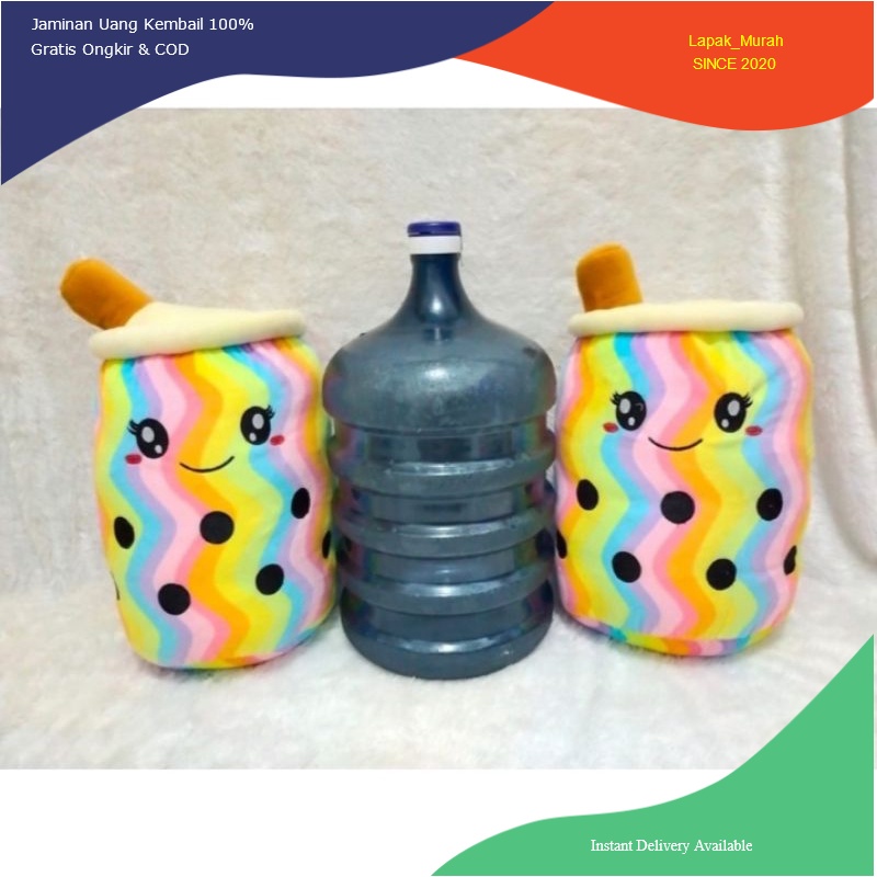 Boneka Boba Rainbow Jumbo UK segalon/Boba Jumbo LED-Non strawberry Kualitas SNI