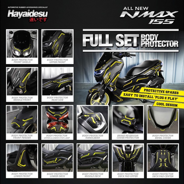 Hayaidesu All New Nmax 2020 Full Set Body Protector Variasi
