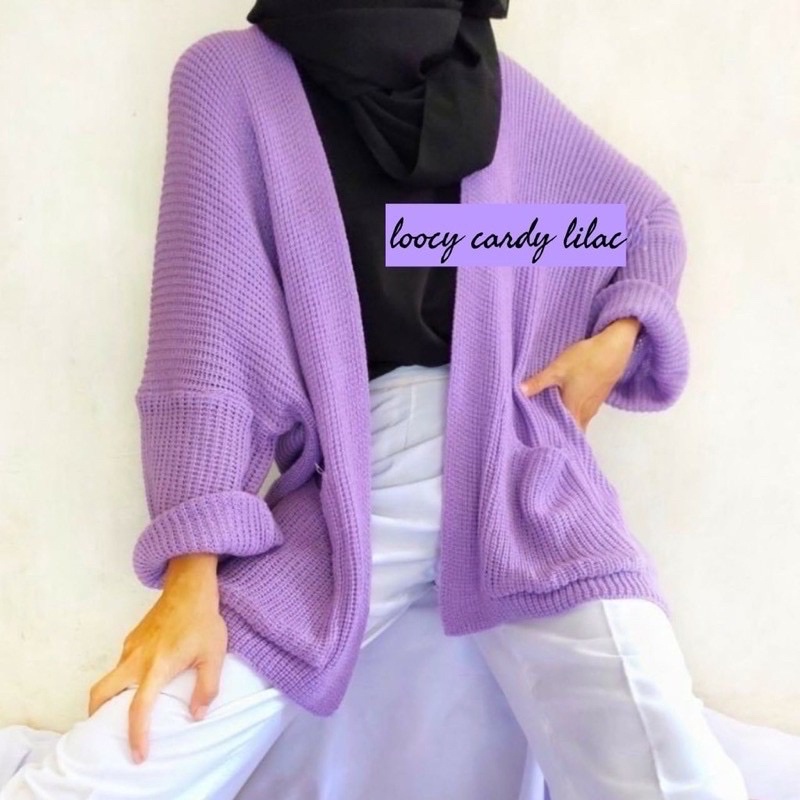 cardi loocy rajut oversize premium