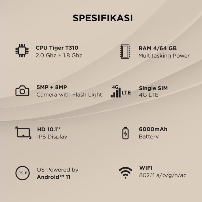Advan Tablet Sketsa2 / Sketsa 2 10 inch 4/64 Ram 4GB Internal 64GB Baru Garansi Resmi