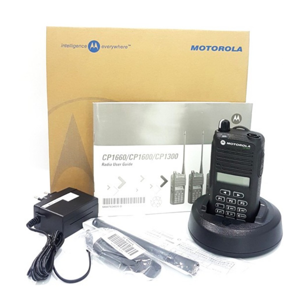 HANDY TALKY MOTOROLA CP 1660 UHF 350-390MHZ NEW GARANSI RESMI POSTEL