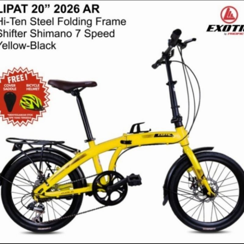 SEPEDA LIPAT FOLDING BIKE EXOTIC 20 INCH 2026 AR,